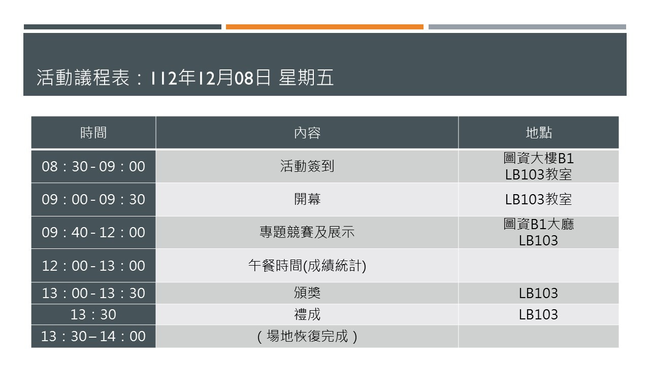 1208活動議程